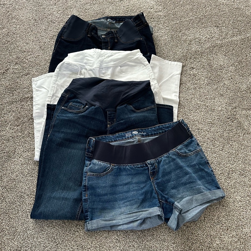 Maternity lot Old Navy Jeans and Shorts sz 8